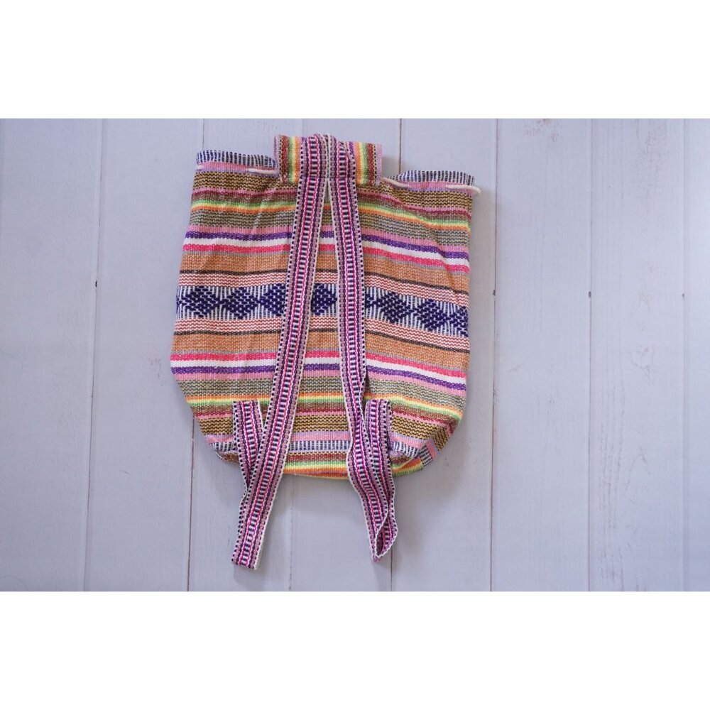 Pinzon Mexican Backpack Boho Woven Baja Bag - Picture 5 of 6